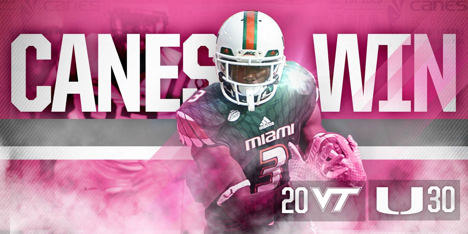 Canes Force Four Turnovers in Win over Hokies