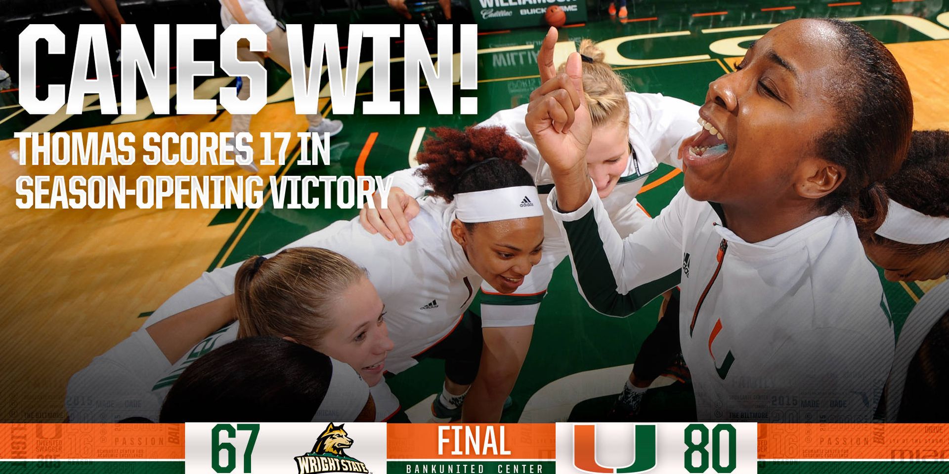 @CanesWBB Storms Back for Season-Opening Win