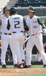 Lawson's Double Wins it in the Ninth For No. 6 Miami