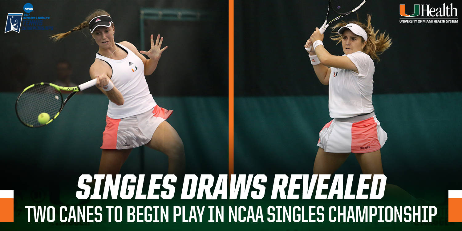 NCAA Singles Championship Draws Announced