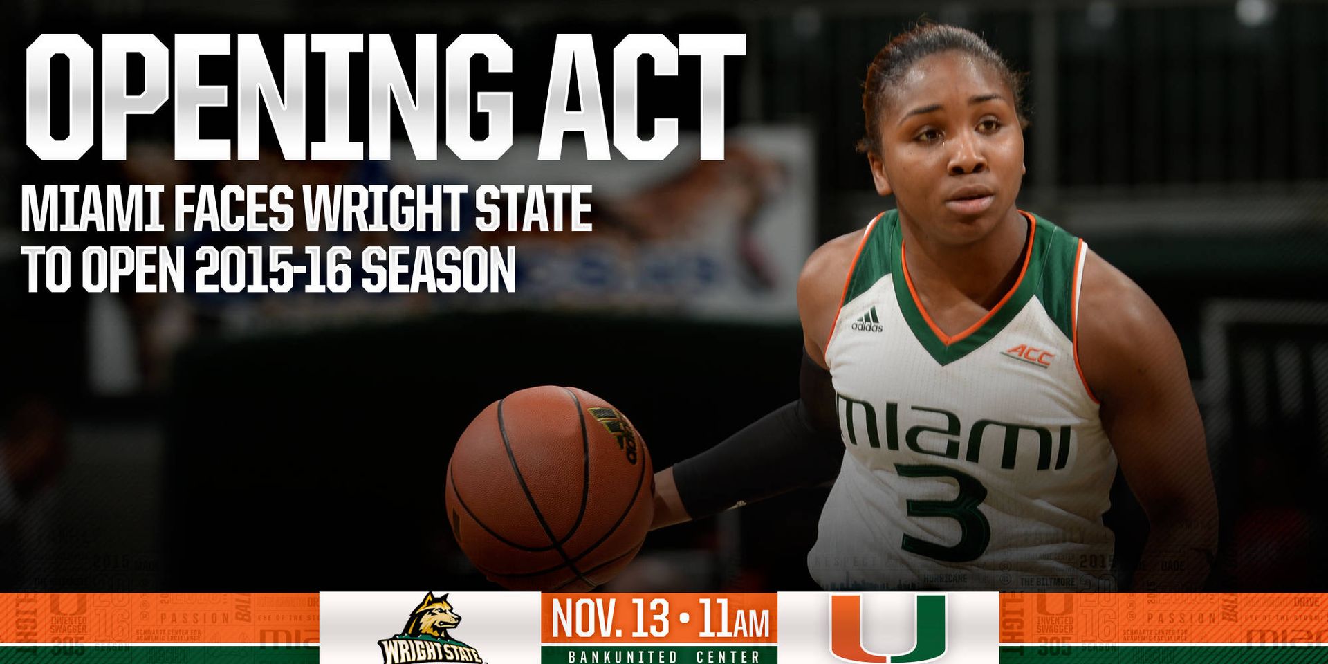@CanesWBB Hosts Wright State to Begin 2015-16