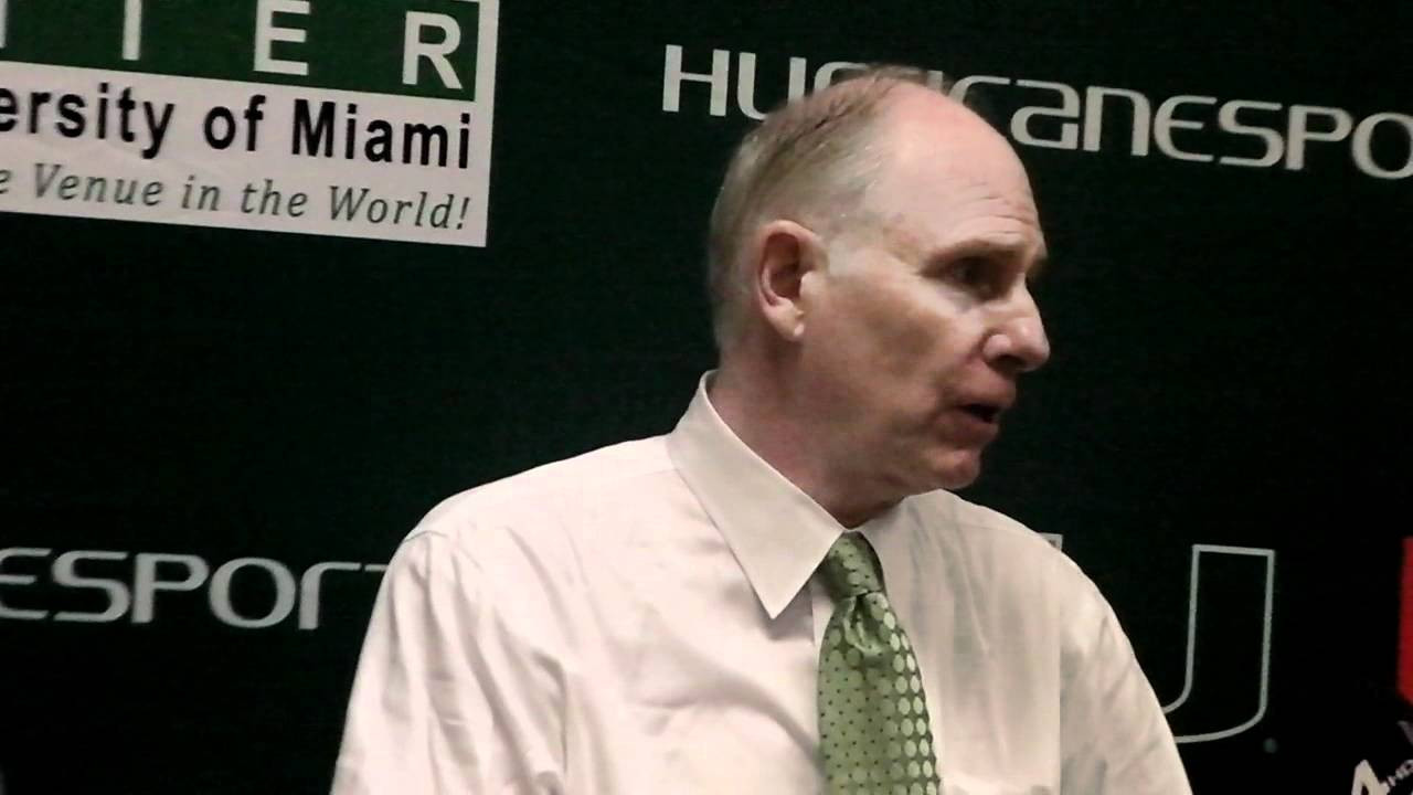 Feb. 15, 2012 Miami v. UNC post-game press conference with Coach Larranaga