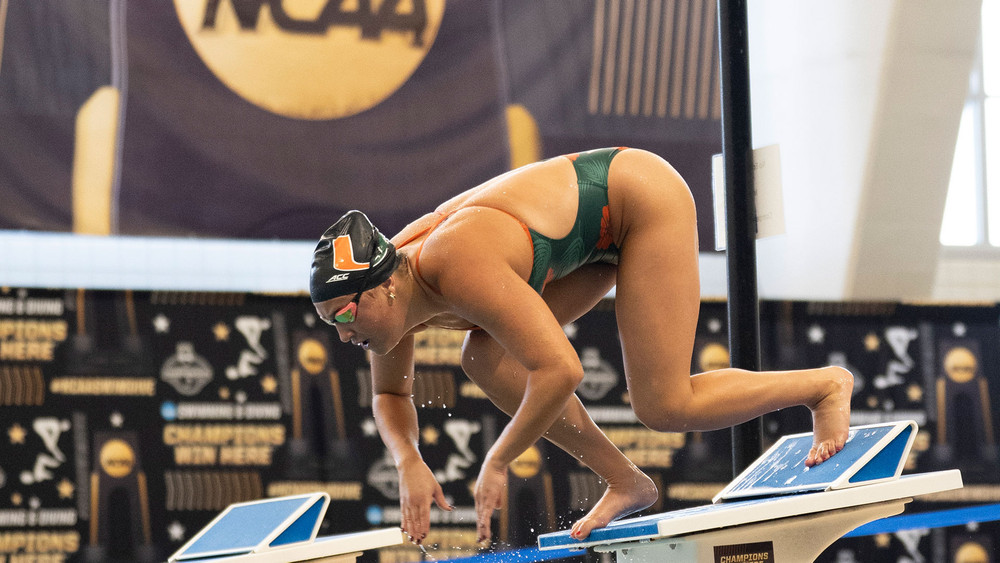 Swimmer Ashlyn Massey at the NCAA Championships