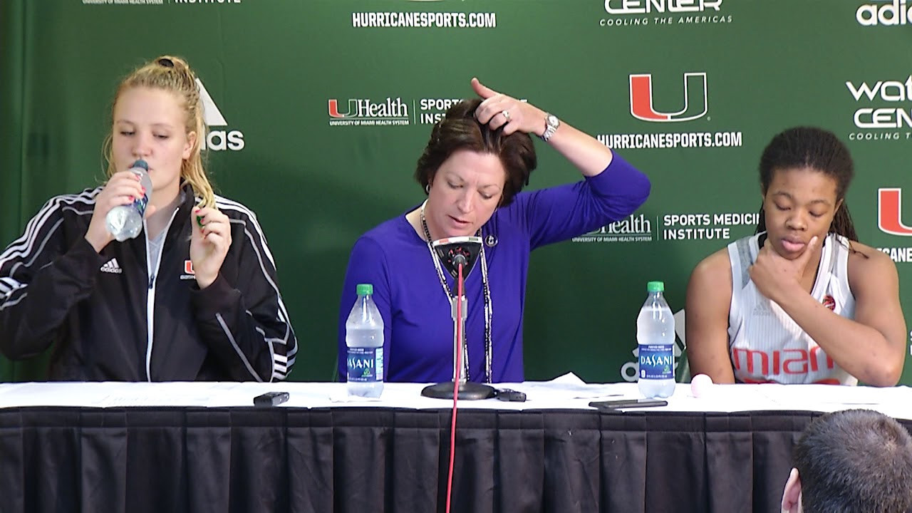 Katie Meier, Emese Hof and Kelsey Marshall | Post Game Presser vs. Louisville | 1.25.18