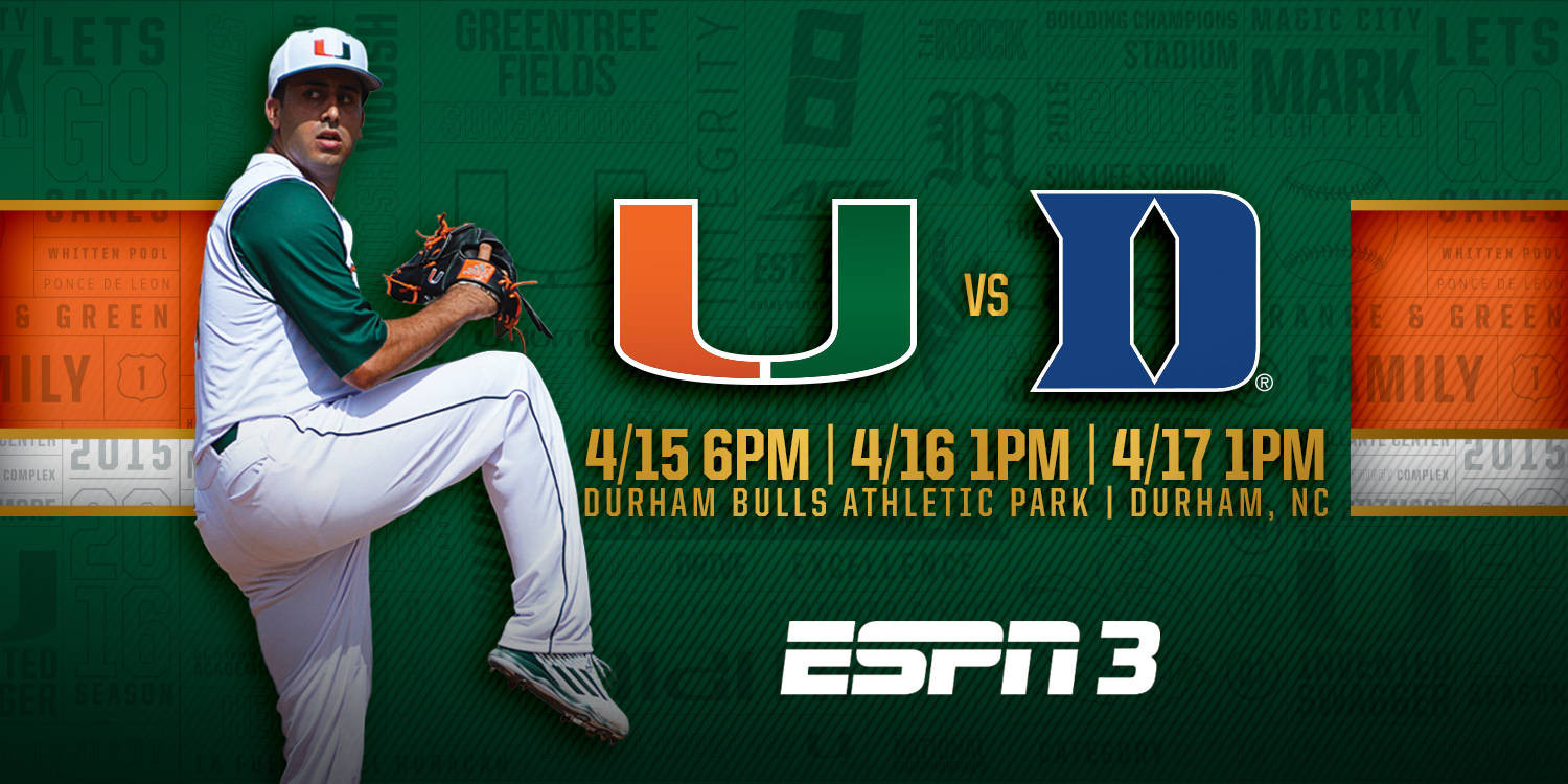 No. 1 Miami Travels North to Battle Blue Devils