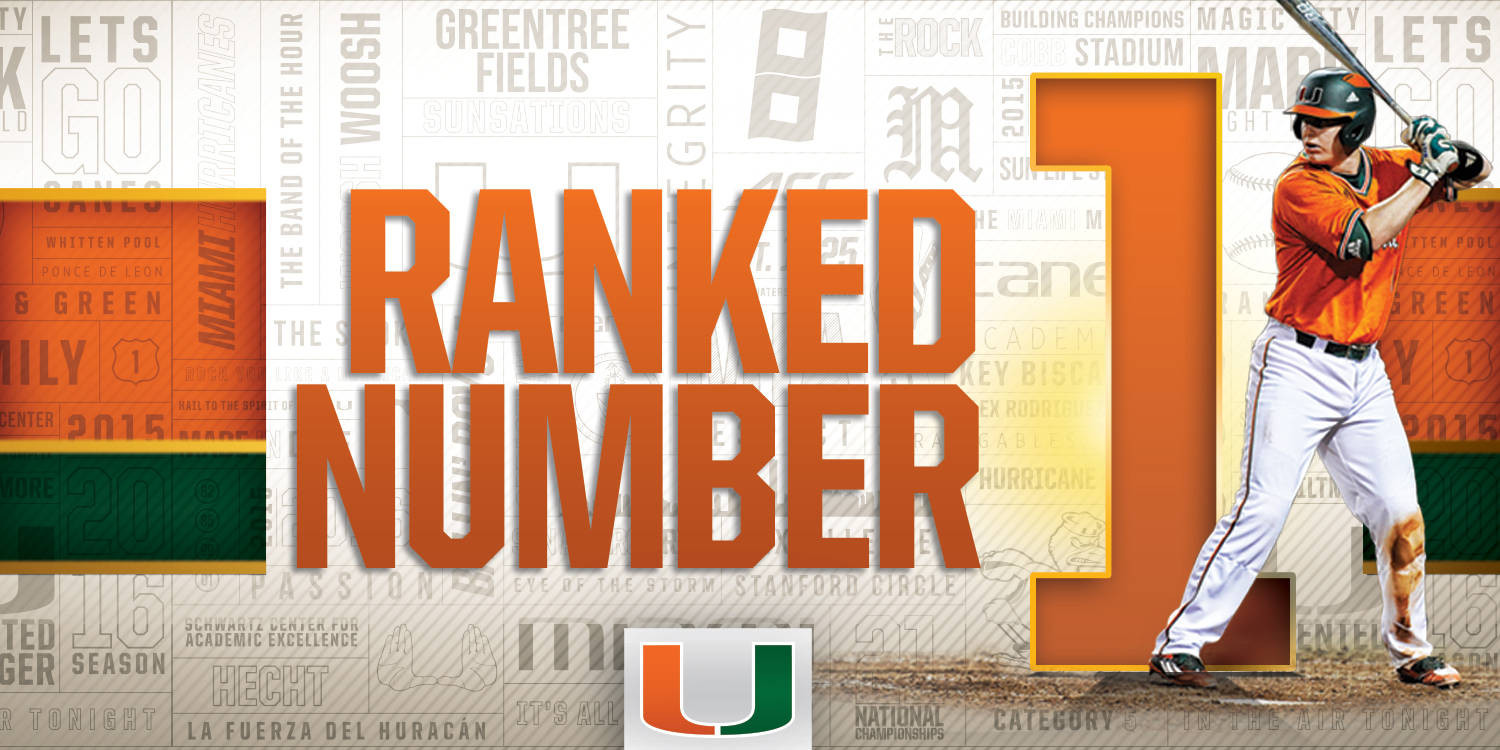 Baseball Ranked No. 1 for First Time Since 2008