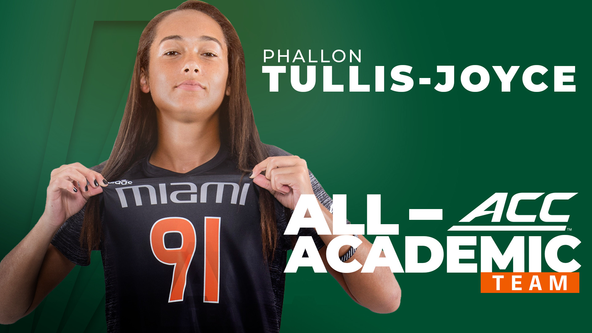 Tullis-Joyce Earns All-ACC Academic Honors