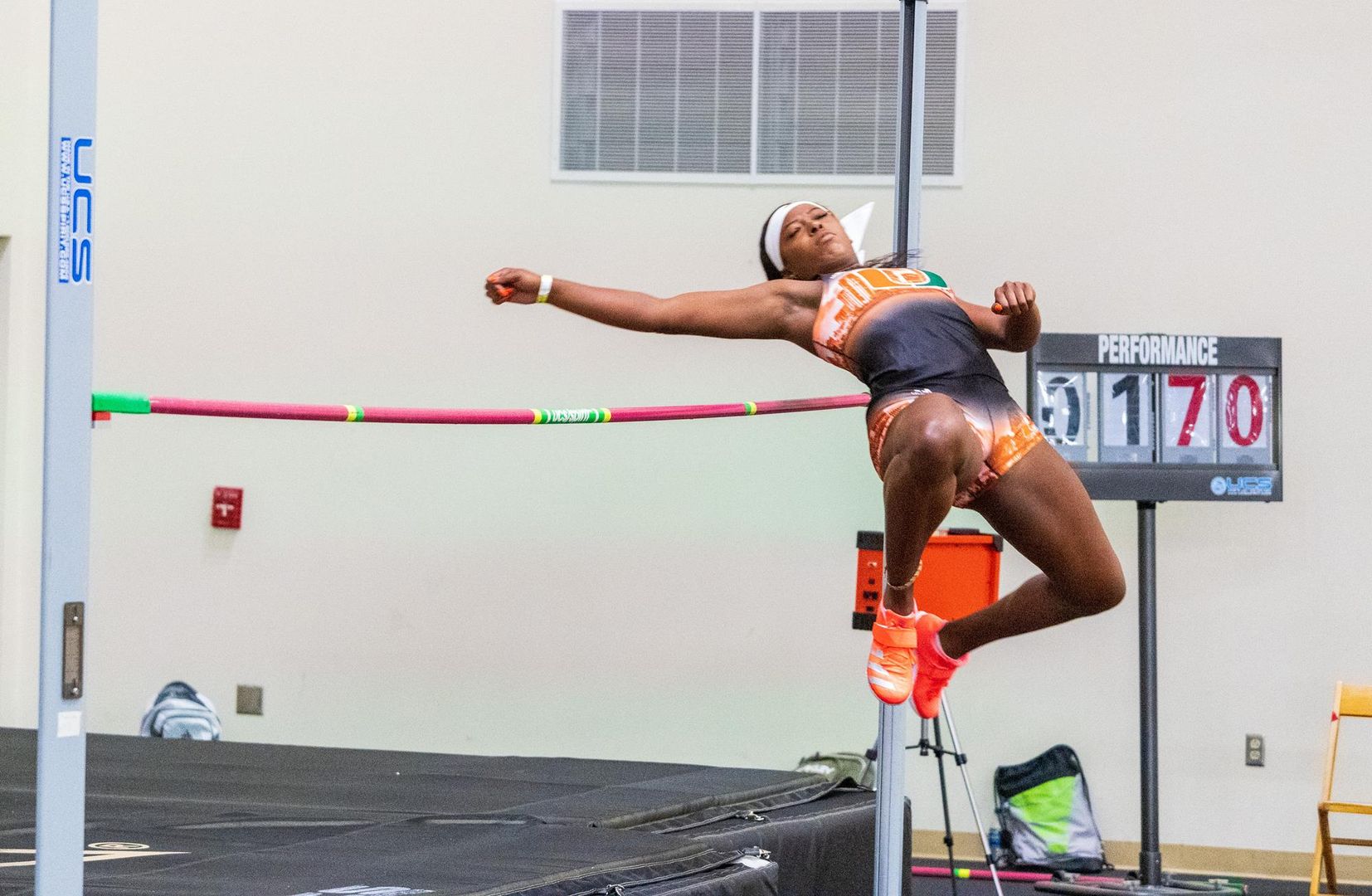Wright Breaks Into Miami Top 5 in High Jump