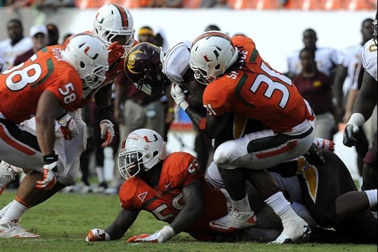 Defense

2011 Miami Hurricanes Football vs Bethune-Cookman