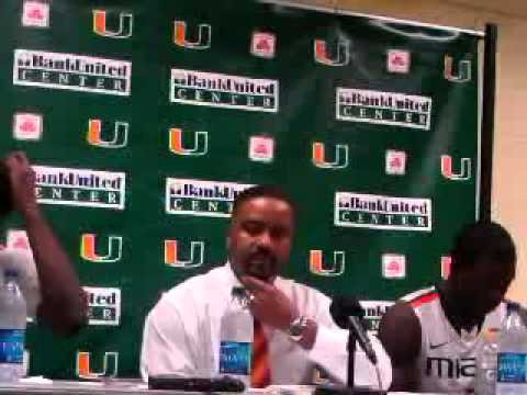 11/30/10 - Coach Haith, Adrian Thomas, Durand Scott