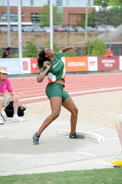 Amber Monroe at 2013 ACC Outdoor Championships