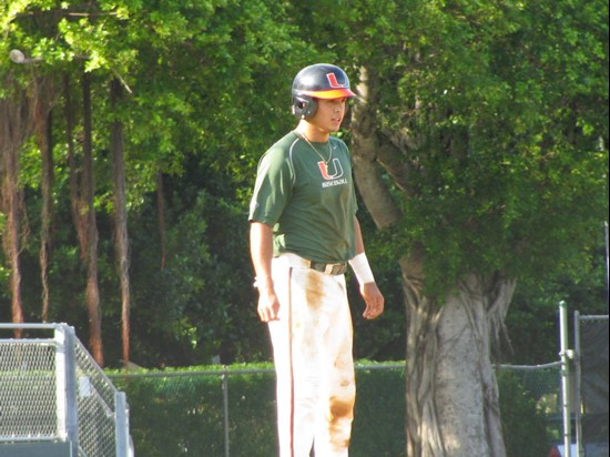 Stephen Perez at the Orange-Green World Series Wednesday afternoon at Alex Rodriguez Park.