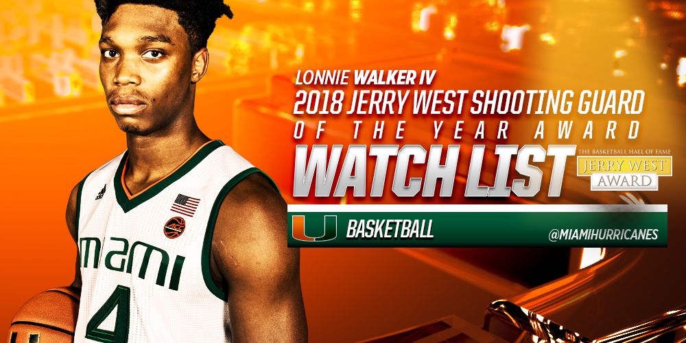 Walker IV Named to Jerry West Award Watch List