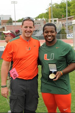 Isaiah Simmons at 2013 ACC Outdoor Championships