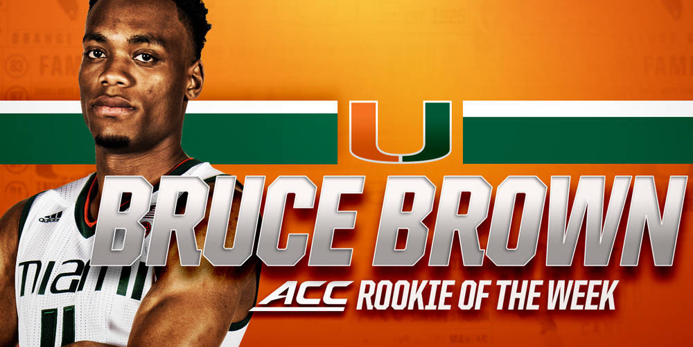 Bruce Brown Named ACC Freshman of the Week