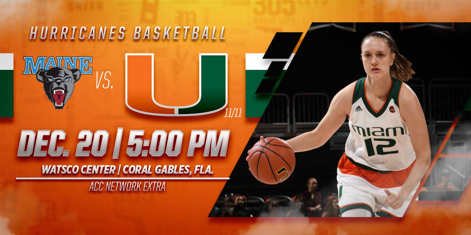 @CanesWBB Faces Maine in Holiday Tournament Finale
