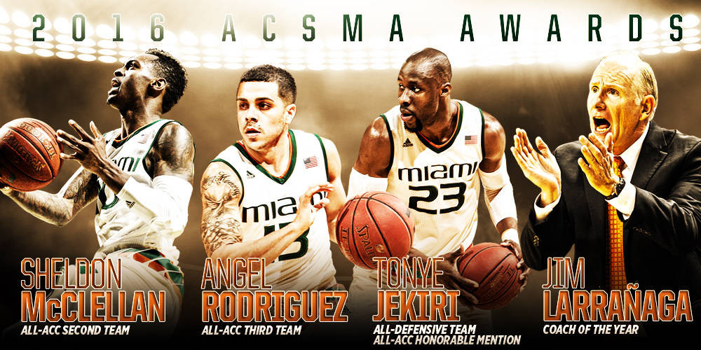 CoachL, McClellan, Rodriguez & Jekiri All-ACC