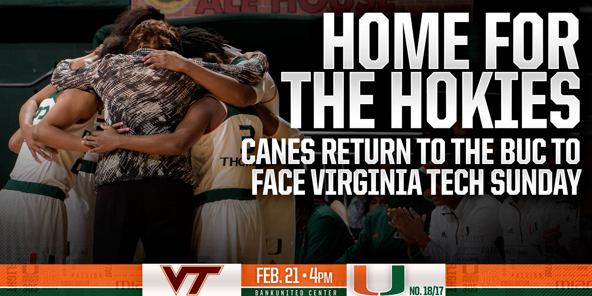 @CanesWBB Hosts Va. Tech in Play 4 Kay Game