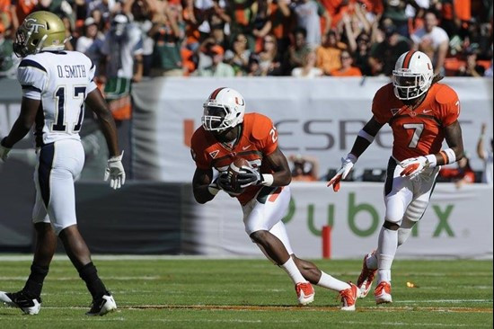 JoJo Nicholas celebrates his first quarter interception