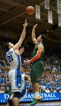 05 February 2012   Miami vs. Duke, from Cameron Indoor Stadium in Durham, NC.