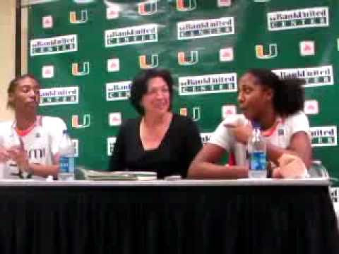 11/26/10 Coach Meier, Shenise Johnson, Morgan Stroman