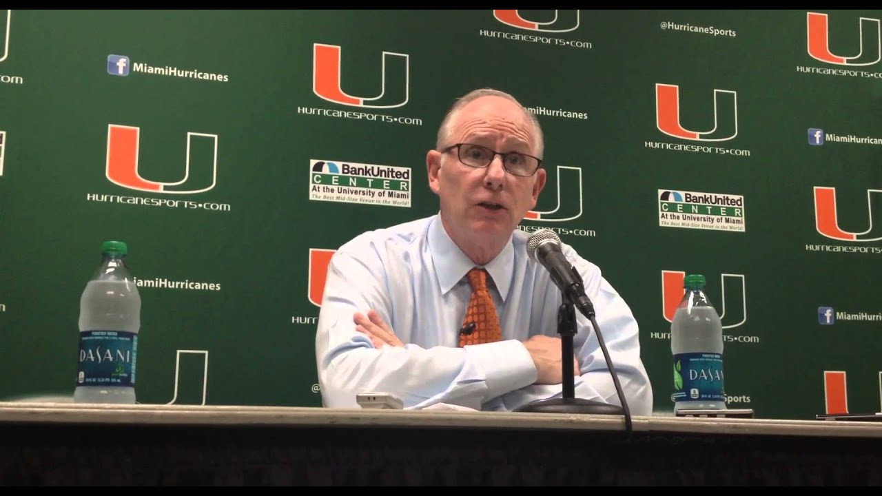 Coach Jim Larranaga - Nov. 21, 2013