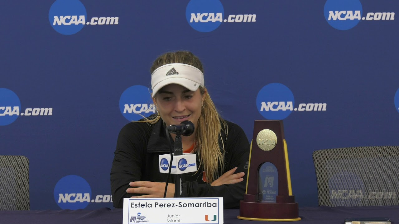 NCAA Tennis | Estela Perez-Somarriba Championship Presser | 5.25.19