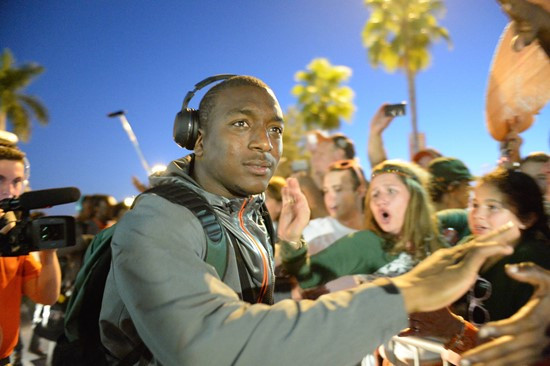The University of Miami Hurricanes take on their ACC rivals, the Florida State Seminoles at Sun Life Stadium on November 15, 2014. Photos by Steven...