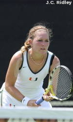 Three Hurricanes Claim All-America Honors in Women's Tennis