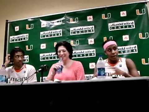 2/21/11 - Coach Meier, Shenise Johnson & Morgan Stroman