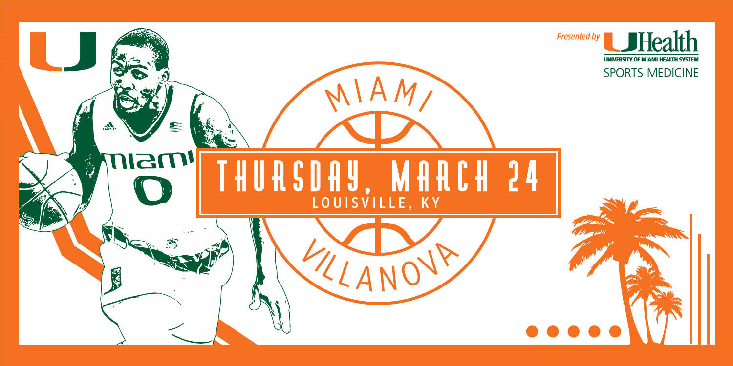 Sweet 16: No. 10/11 Miami vs. No. 6 Villanova