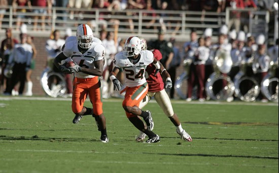 Randy Phillips recorded two interceptions in a 37-29 win in Tallahassee in 2007.
