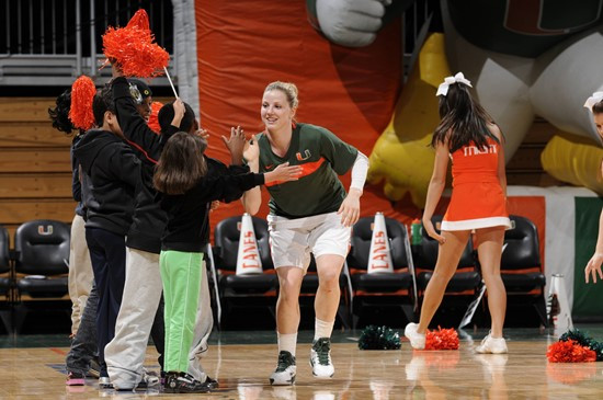 2011 Miami Hurricanes Women's Basketball vs Georgetown - Stefanie Yderstrom