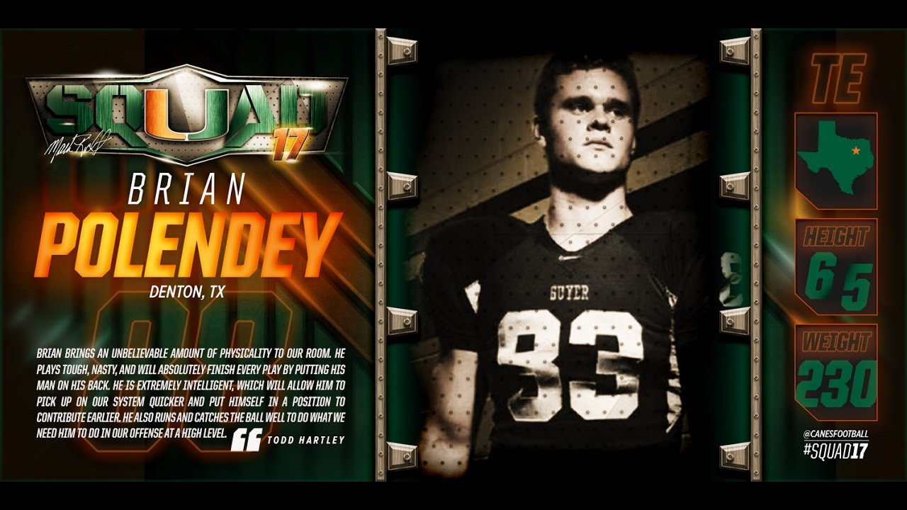 Early Enrollees | Canes Football | Jon Vilma on Brian Polendey