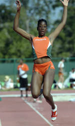 Charles Wins Triple Jump at Penn Relays.