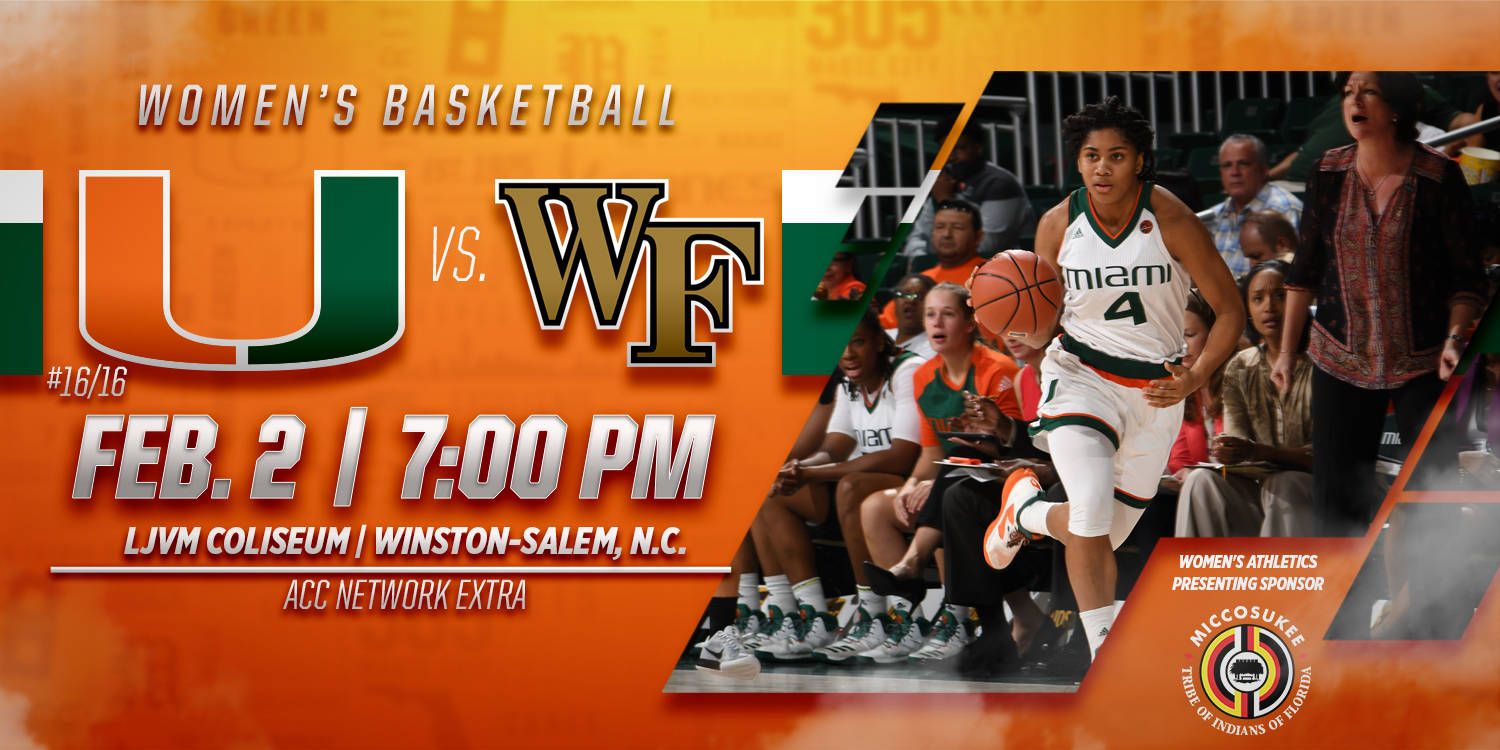 @CanesWBB Opens February Play at Wake Forest