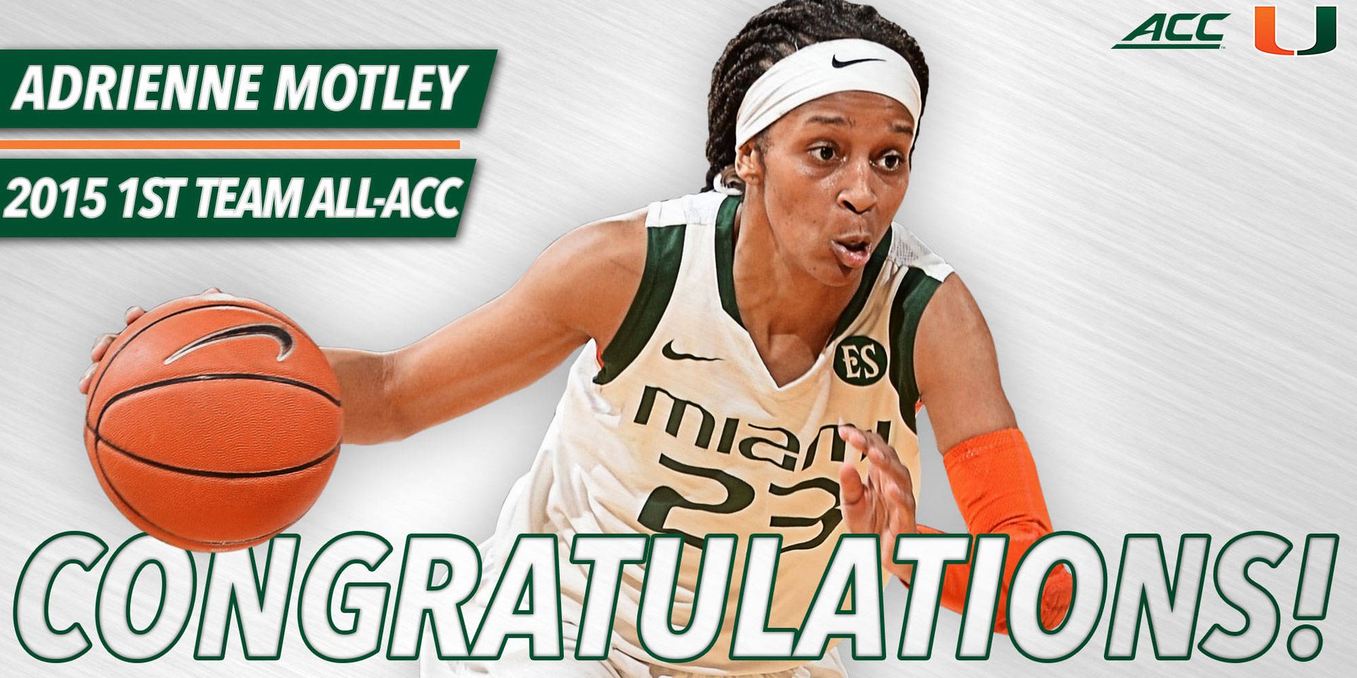 Adrienne Motley Named First Team All-ACC