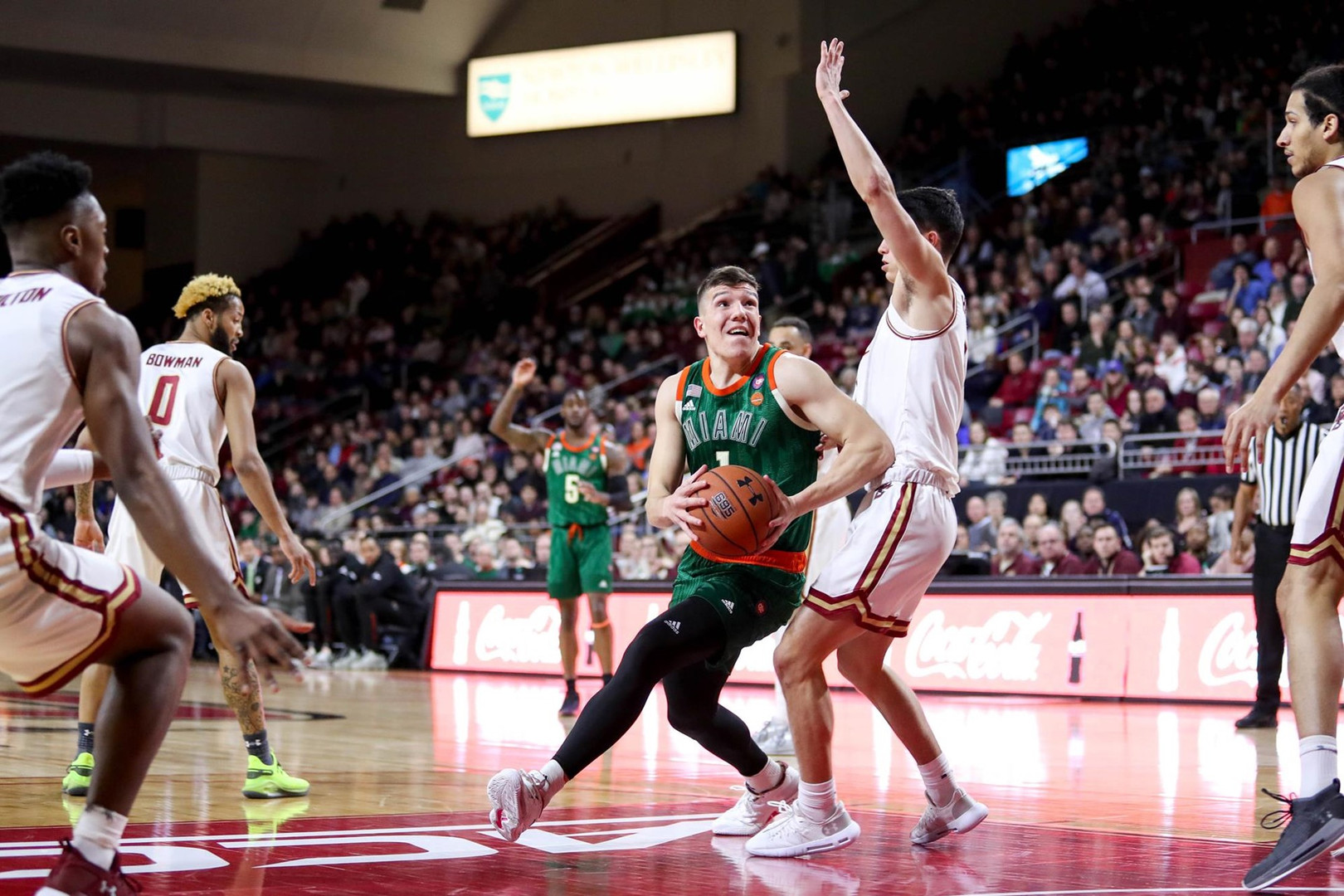 Canes Fall at BC, 64-57