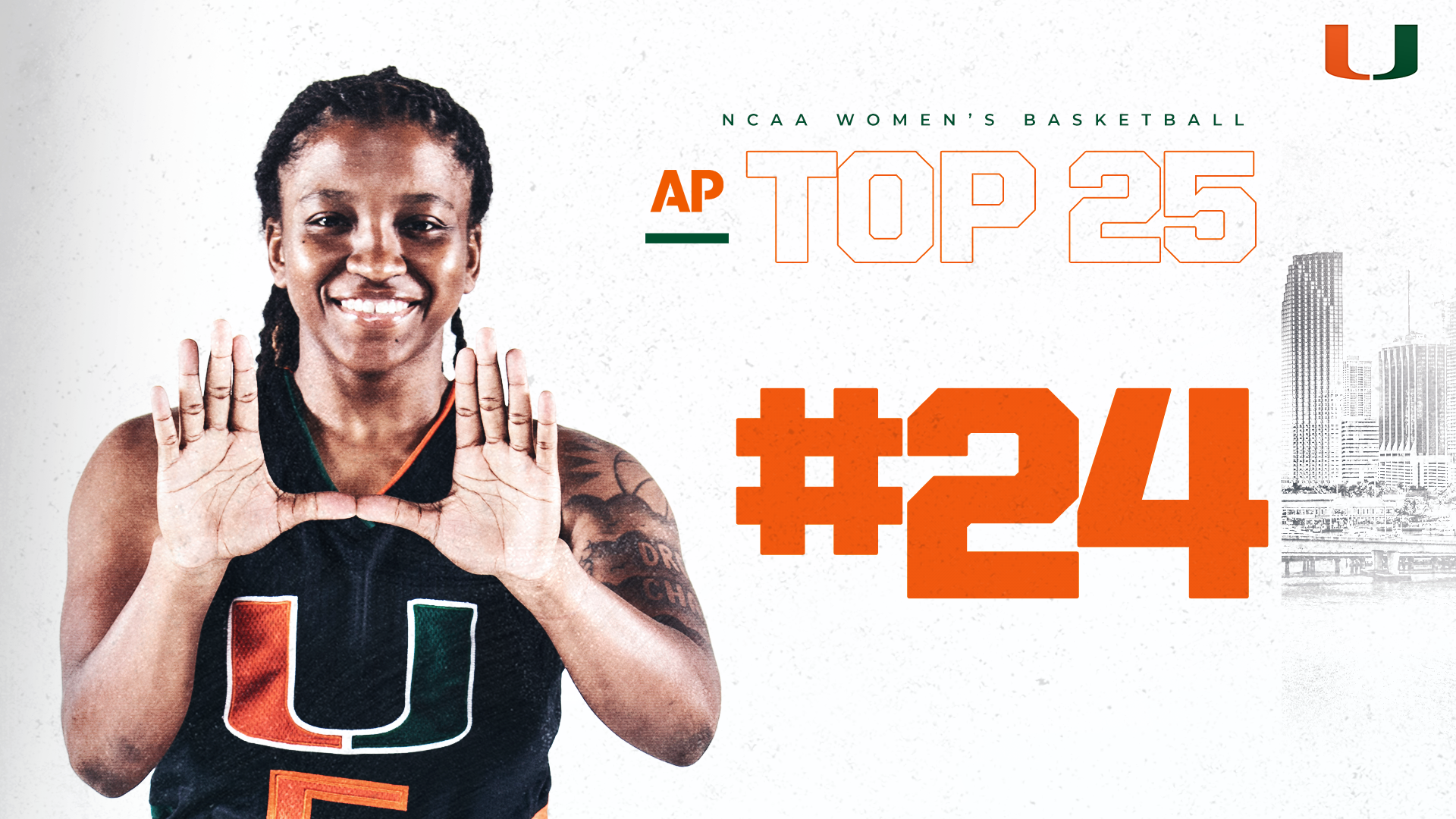 Canes WBB Back in AP Top 25