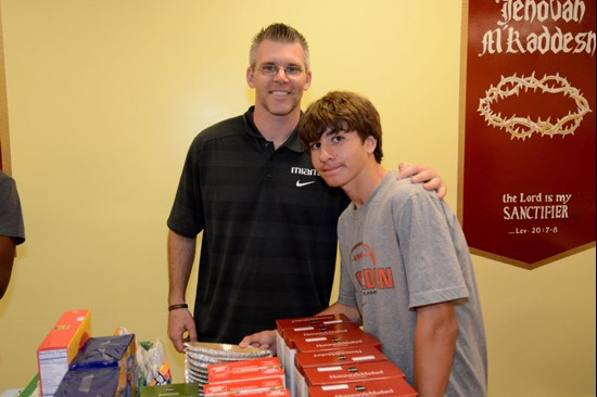 Ryan McNamee helped organize the event