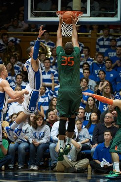 05 February 2012   Miami vs. Duke, from Cameron Indoor Stadium in Durham, NC.