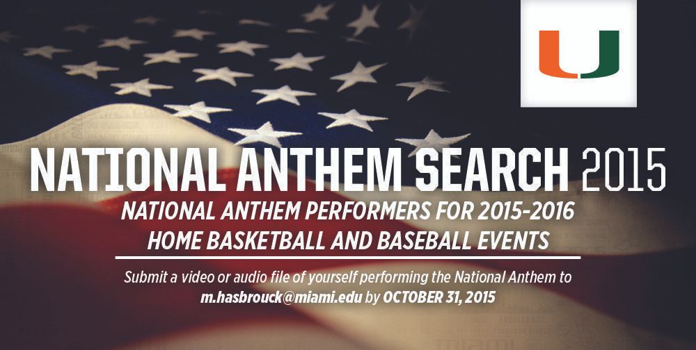 Submit Your National Anthem Audition Tape