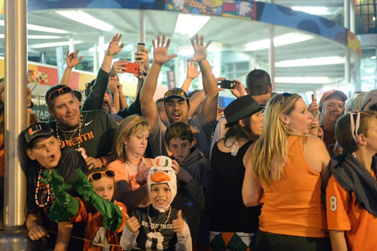 The University of Miami Hurricanes take on their ACC rivals, the Florida State Seminoles at Sun Life Stadium on November 15, 2014. Photos by Steven...
