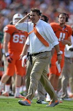 University of Miami Hurricanes head coach Al Golden on the sidelines in a game against the Wake Forest Demon Deacons at Sun Life Stadium on October...