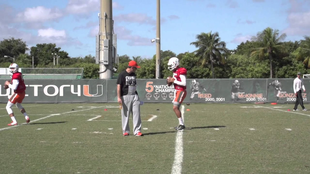 QB Coach | James Coley | Mic'd Up | Line Drill