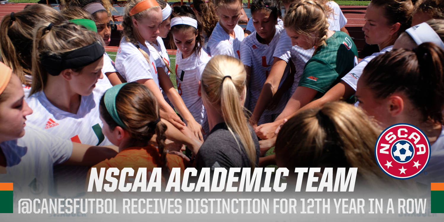 Canes Earn 12th Straight NSCAA Academic Team Honor