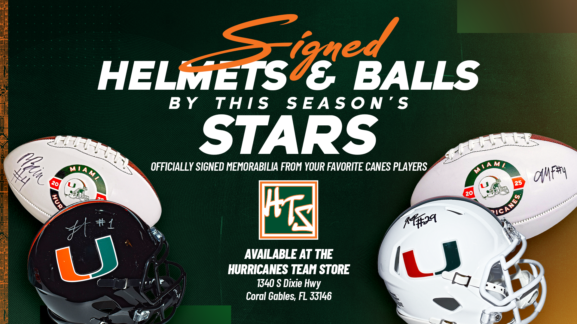NEW: Autographed Football Memorabilia!