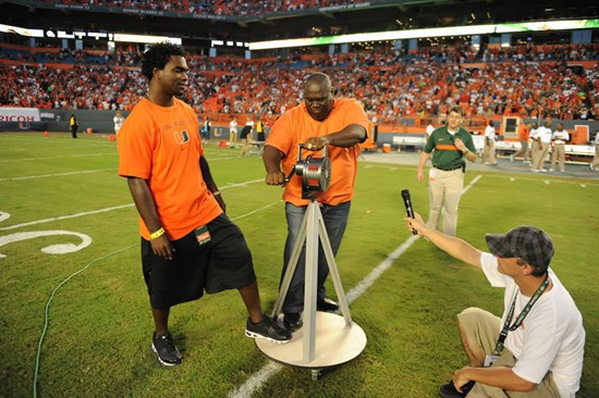 2011 Miami Hurricanes Football vs Ohio State Edgerrin James & Russell Maryland