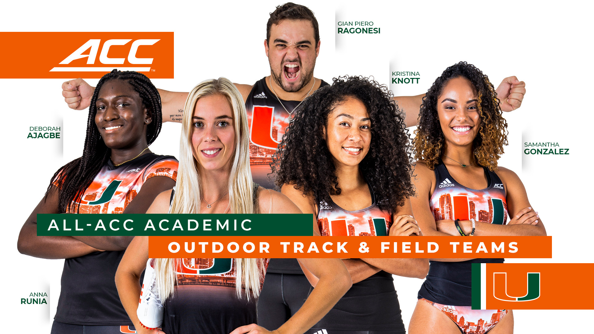 Five Canes Named to All-ACC Academic for Outdoor Track & Field