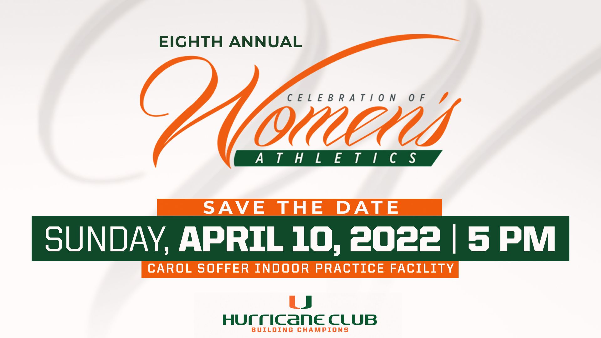 Save the Date for the Celebration of Women's Athletics